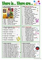 There is /There are: English ESL worksheets pdf & doc