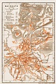 Old map of Bayreuth in 1909. Buy vintage map replica poster print or ...