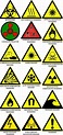 Hazard symbol, Hazard sign, Chemical hazard symbols