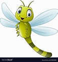 Cartoon dragonfly Royalty Free Vector Image - VectorStock