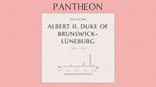 Albert II, Duke of Brunswick-Lüneburg Biography | Pantheon