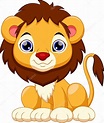 Lindo león de dibujos animados 2023