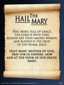 The Hail Mary Poster - Catholic to the Max - Online Catholic Store