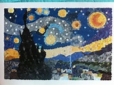 Puntillismo - La Noche Estrellada by Van Gogh