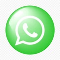 HD Round Circular Glossy WhatsApp Green Icon PNG | Citypng