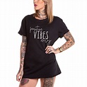 Positive Vibes Only Camisa Camisa Good Vibes Camisa Positive | Etsy