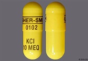 Potassium Chloride Oral Capsule, Extended Release 10Meq Drug Medication ...