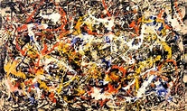 Jackson Pollock Convergence painting - Convergence print for sale