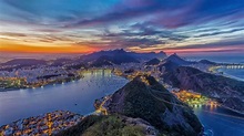 Rio de Janeiro, Cityscape, Hill, Long exposure, Boat, Sea, Brazil ...