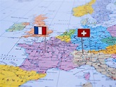 France and Switzerland on the map — Stock Photo © robertkoczera #3502798