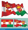 Bandera Que Agita De Austria-Hungría Ilustración del Vector ...