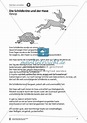 Fabel "Die Schildkröte und der Hase": Text + Übungen - meinUnterricht