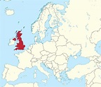 Le Royaume-Uni (UK) sur la carte du monde : pays environnants et ...