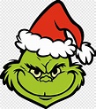 Grinch, Face, Christmas, Character, Decoration, Cartoon, png | PNGWing