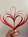 Zauberhafte Herzen aus Papierstreifen selbst basteln | ♥ Zuckersüße ...