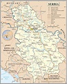 Map of the Serbia