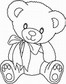 Cute Bear Coloring Pages - Wecoloringpage.com | Teddy bear coloring ...