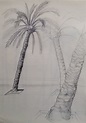 Palmeras dibujo #palmeras #dibujo plantas | Arte de árboles, Palmera ...