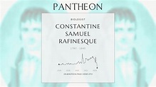Constantine Samuel Rafinesque Biography - French polymath and ...