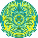 Vector Colored Blue Coat of Arms of the Republic of Kazakhstan Stock ...