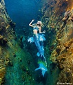 A Real-Life Mermaid Who Swims With Sharks Using Her Fish Tail And Holds ...