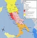 Mapa de Roma y los alrededores de las ciudades - Mapa de Roma, Italia y ...