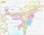 North east India road map - Road map of northeast India (Southern Asia ...