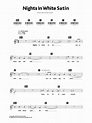Nights In White Satin Piano Chords|Lyrics - Online Noten von The Moody ...