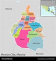 Map mexico city mexico Royalty Free Vector Image