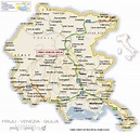 Mappa del Friuli Venezia Giulia Regionale | Italia Mappa Regionale