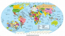 World Map with Continents and Countries Name Labeled | World Map With ...