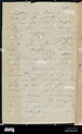 Carta de Clara Schumann a Mariane Bargiel Fotografía de stock - Alamy