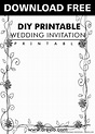 (FREE PRINTABLE) – DIY Printable Wedding Invitation Templates ...