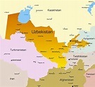 Cities map of Uzbekistan - OrangeSmile.com