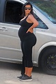 Pregnant Kim Kardashian Bares Her Baby Bump While Going for a Swim in ...