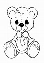 Ausmalbilder Teddybär | 100 Malvorlagen Kostenlos zum Ausdrucken
