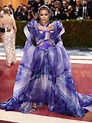 Teyana Taylor Brings Dramatic Glam in Edgy Purple Dress at Met Gala ...