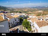Rooftops of houses Zahara de la Sierra, Cadiz province, Spain Stock ...