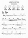 Somethin' Stupid sheet music for piano solo (chords, lyrics, melody)