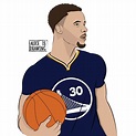 Stephen Curry ! #warriors #nba #fanart my instagram @alice.is.drawing ...