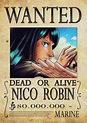 Poster One Piece Nico Robin Wanted Anime Manga : Amazon.com.mx: Hogar y ...