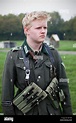 Soldado alemán soldados ww2 reenactor militar recreación batalla ...
