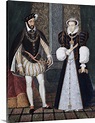 Portrait of King Henry II of France and Catherine de' Medici, c. 1550 ...