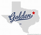 Map of Golden, TX, Texas