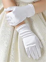 Girls Short White Pearl Gloves | Gloves fashion, White gloves outfit ...