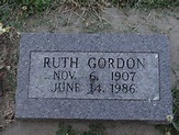 Ruth Gordon (1907-1986) - Find A Grave Memorial
