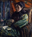 Portrait of Mrs N Painting by Narashige Koide - Pixels