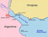 Río de la Plata • Map • PopulationData.net