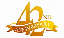 Cinta De 42 Años Aniversario PNG , Aniversario, Cumpleaños, Negocio PNG ...