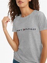Camiseta Mujer Tommy Hilfiger T-Shirt Essential Logo Grey | Original ...